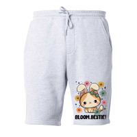 Bloom Bestie Cat Fleece Short | Artistshot