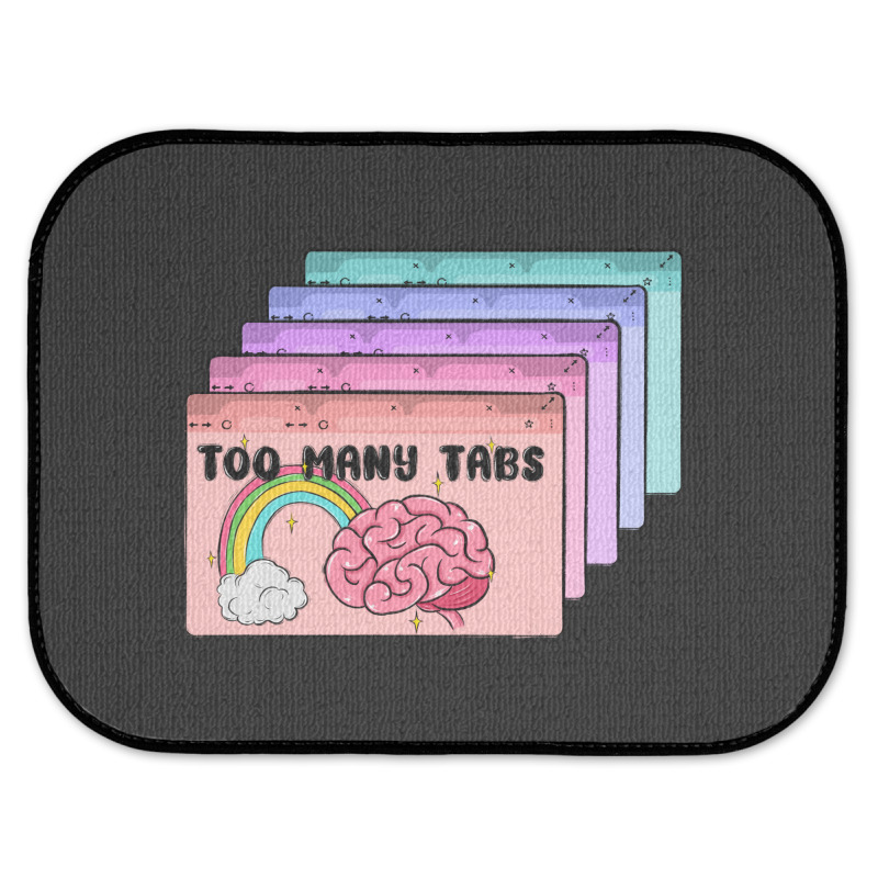 Too Many Tabs Rear Car Mat | Artistshot