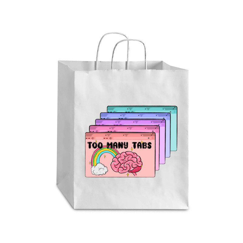 Too Many Tabs Debie Paper Bag - 10 X 5 X 13 | Artistshot