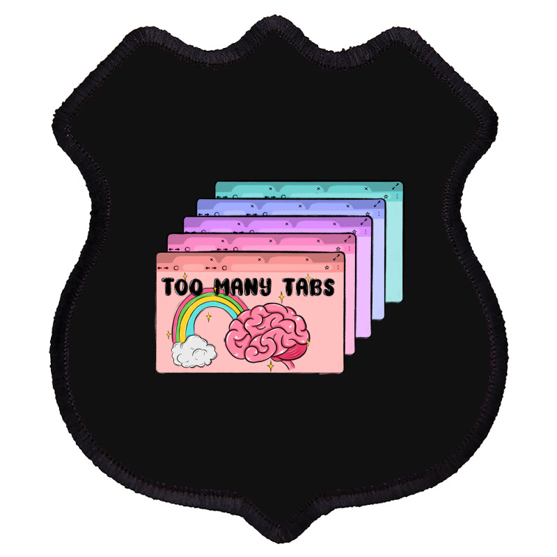 Too Many Tabs Shield Patch | Artistshot