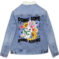 Doing Some Spring Reading Unisex Sherpa-lined Denim Jacket | Artistshot