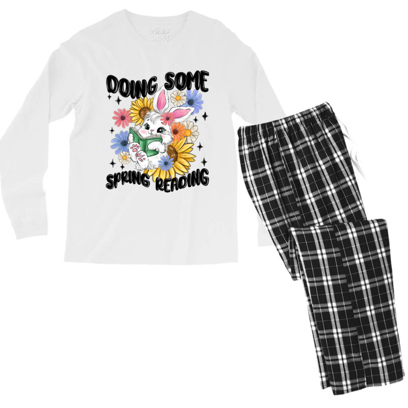 Doing Some Spring Reading Men's Long Sleeve Pajama Set | Artistshot