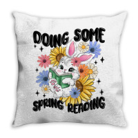 Doing Some Spring Reading Throw Pillow | Artistshot