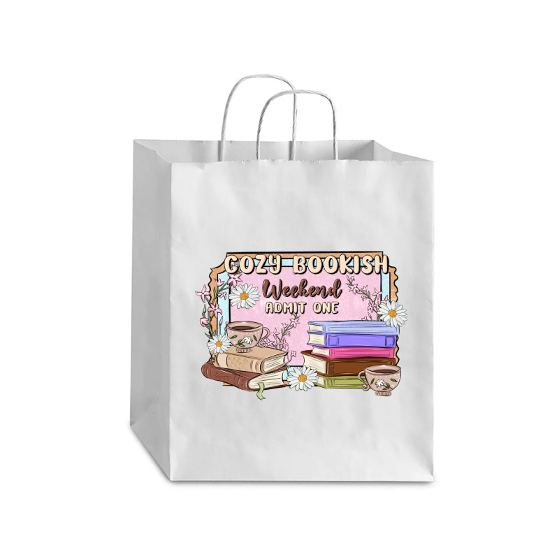 Cozy Bookish Weekend Ticket Debie Paper Bag - 10 X 5 X 13 | Artistshot