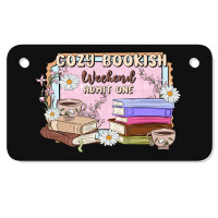 Cozy Bookish Weekend Ticket Motorcycle License Plate | Artistshot