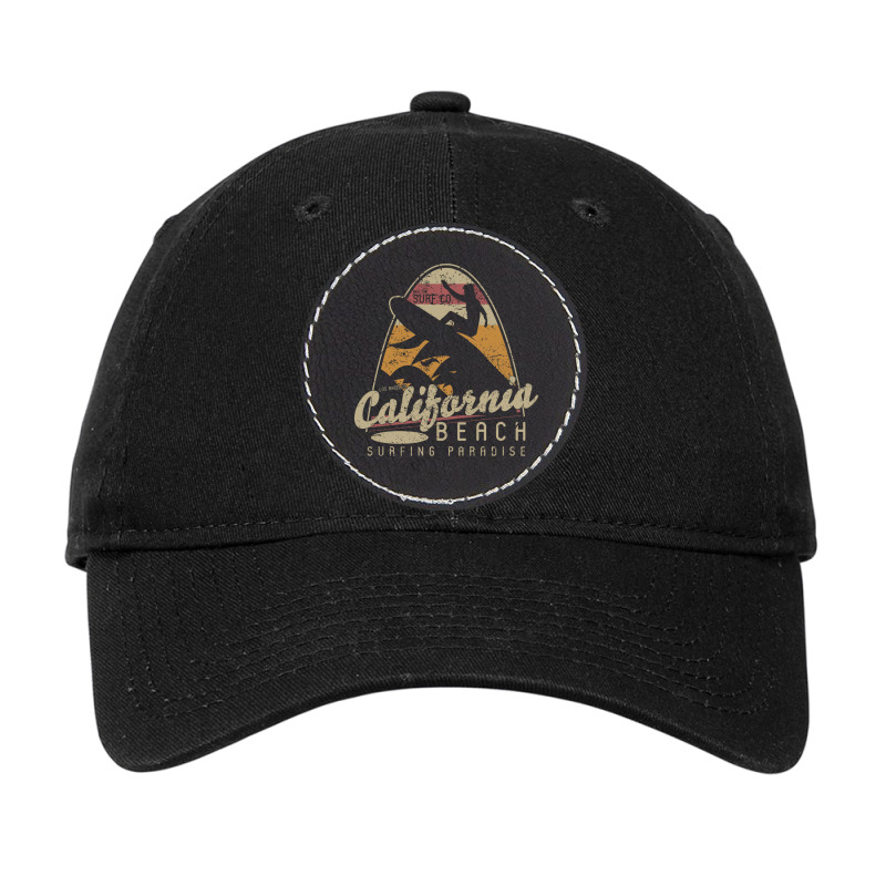 California Beach Surfing Paradise Adjustable Cap - Leatherette Patch by Heri Iye | Artistshot