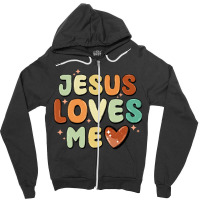 Jesus Loves Me Zipper Hoodie | Artistshot