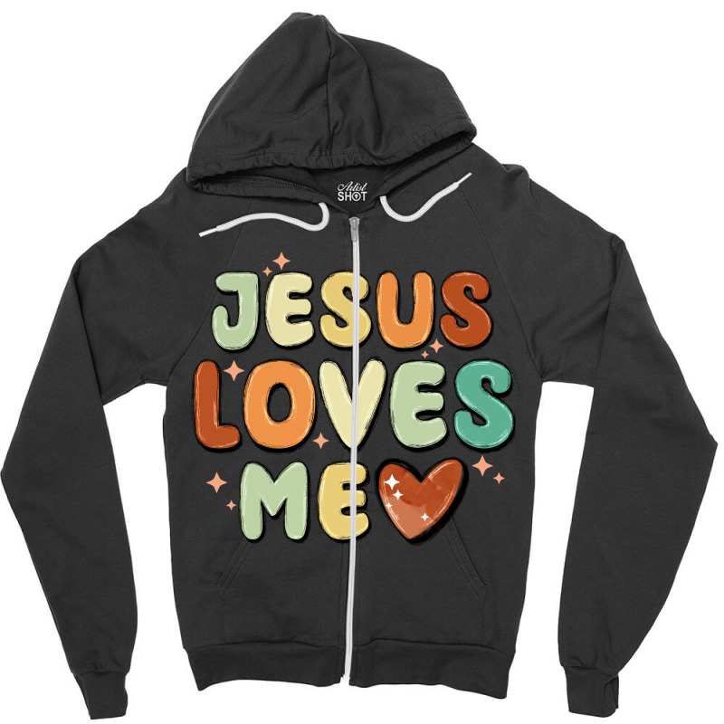 Jesus Loves Me Zipper Hoodie | Artistshot