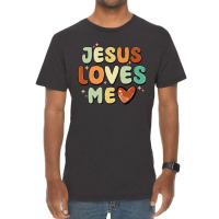 Jesus Loves Me Vintage T-shirt | Artistshot