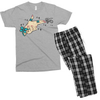 Western Turquoise Gun Hand Men's T-shirt Pajama Set | Artistshot