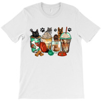 German Shepherd Black And Grey Cat Coffee Cups T-shirt | Artistshot