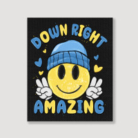 Down Right Amazing Portrait Canvas Print | Artistshot