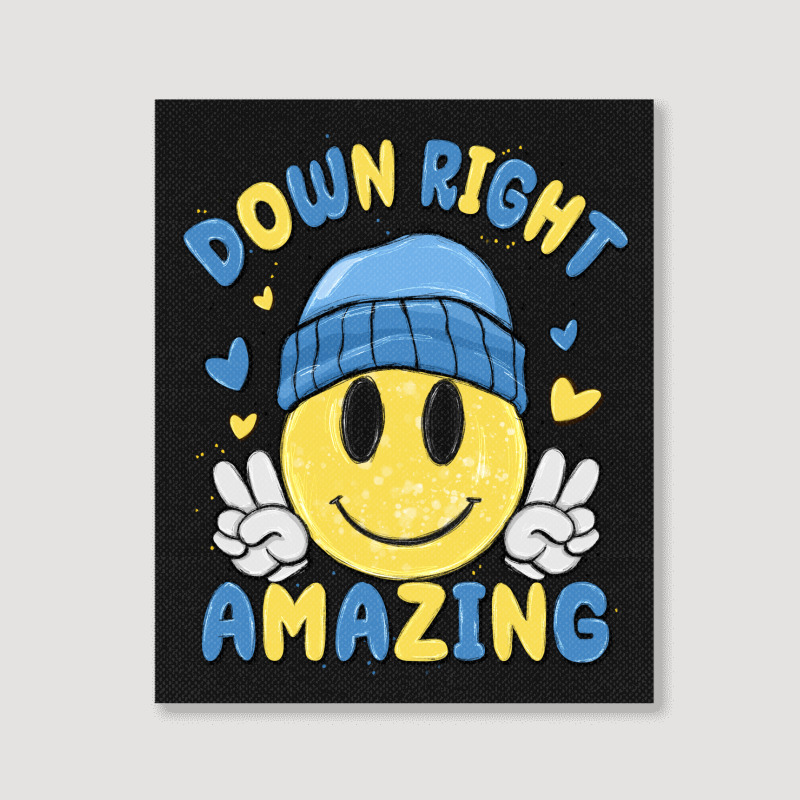 Down Right Amazing Portrait Canvas Print | Artistshot