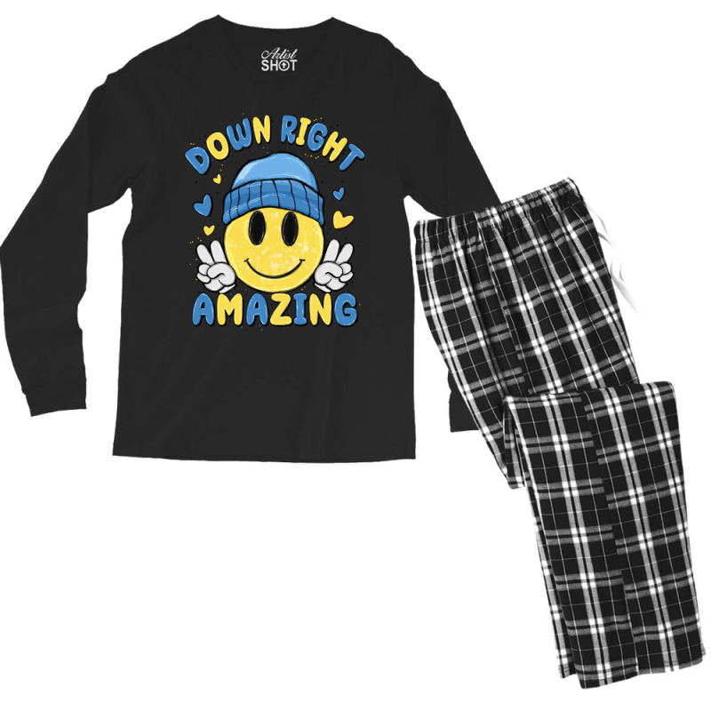 Down Right Amazing Men's Long Sleeve Pajama Set | Artistshot