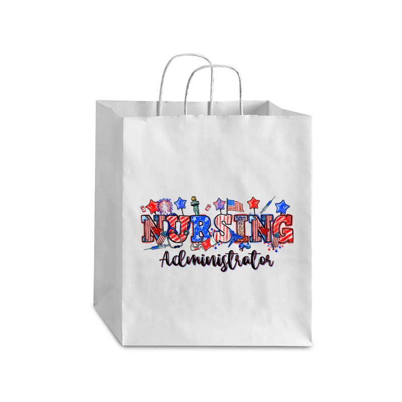 4th Of July Nursing Administrator Debie Paper Bag - 10 X 5 X 13 | Artistshot