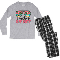 Teacher Off Duty Men's Long Sleeve Pajama Set | Artistshot