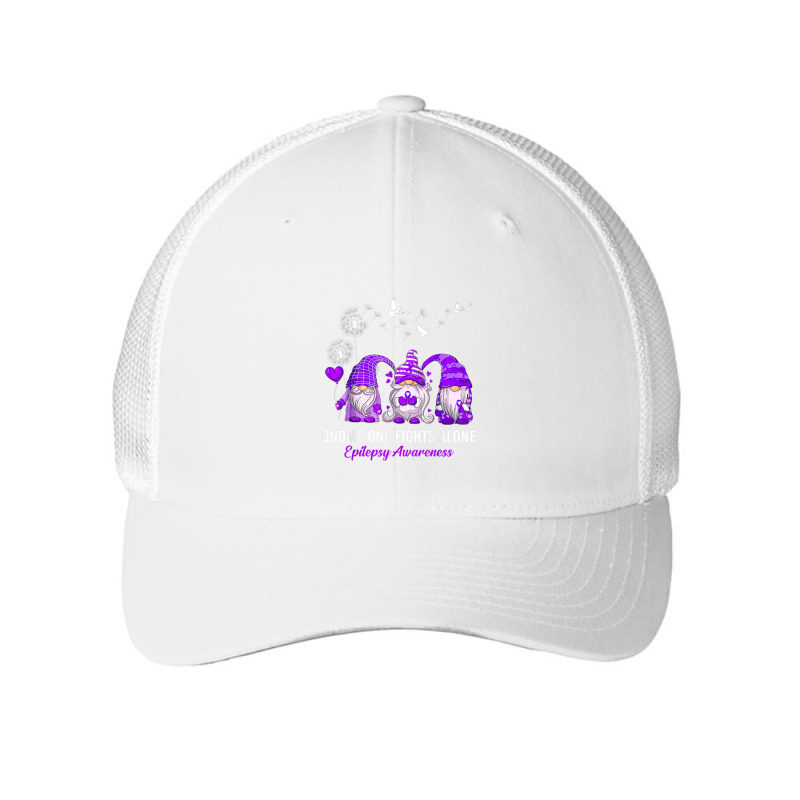 Gnomes One Fights Alone Epilepsy Awareness Mesh cap by NathanielDesign | Artistshot