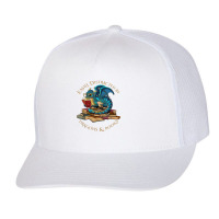 Easily Distracted By Dragons And Books Gift Nerd Dragon My Favorite Pe Trucker Cap | Artistshot