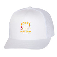 This Is My Scary English Costume Teacher Halloween Design Character Trucker Cap | Artistshot