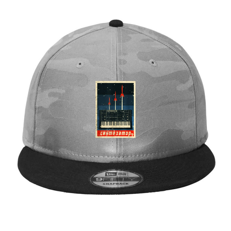 Vintage Synthesizer Camo Snapback | Artistshot