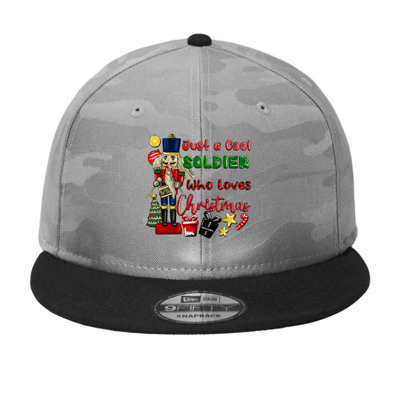 Just A Cool Soldıer Who Loves Christmas Camo Snapback | Artistshot