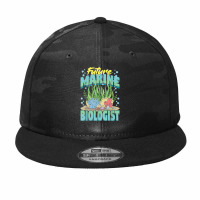 Future Marine Biologist Ocean Life Marine Biology Student Camo Snapback | Artistshot