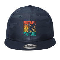 Retro Vintage American Football Season Party Footballer Camo Snapback | Artistshot