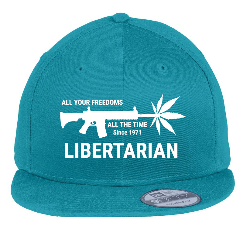 Libertarian Flat Bill Snapback Cap | Artistshot