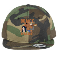 Retro  Bojack Cartoon Call Me Flat Bill Snapback Cap | Artistshot