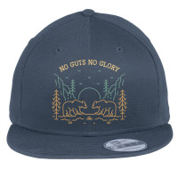 No Guts No Glory Wild Bear Flat Bill Snapback Cap | Artistshot