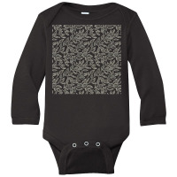 Nature Pattern T  Shirt Minimalist Leaf Line Art Illustration As A Sea Long Sleeve Baby Bodysuit | Artistshot