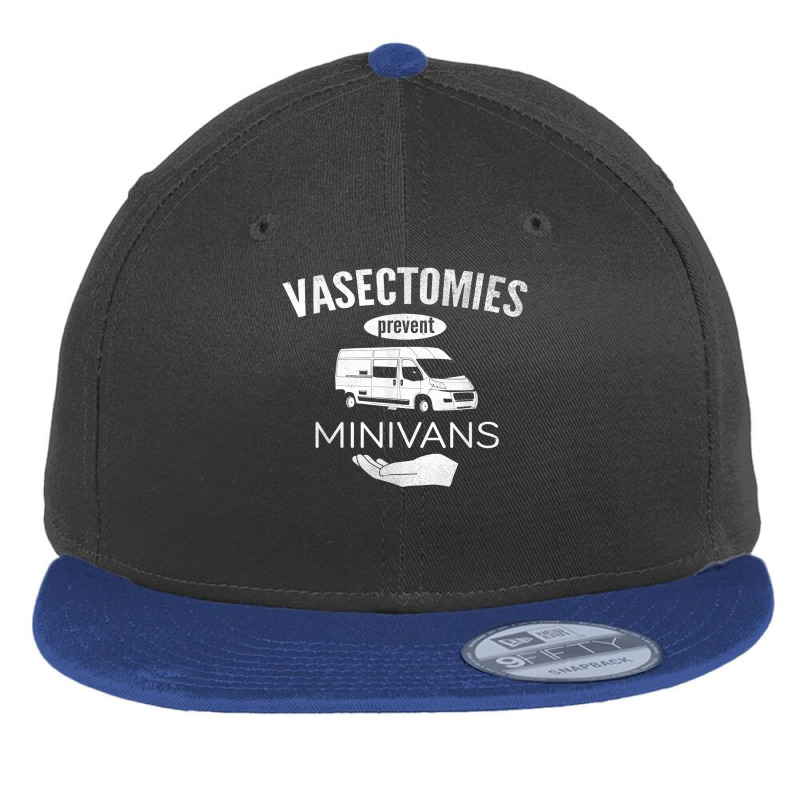 Vasectomy Day Shirt Funny Vasectomies Prevent Minivans Tee Flat Bill Snapback Cap by cheesebroughbrensen | Artistshot