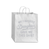 My Favorite Daughter Gave Me This Father's Day Debie Paper Bag - 10 X 5 X 13 | Artistshot