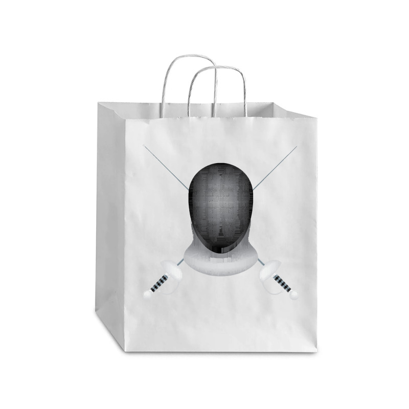 Fencing Fencing - Crossed Fencing Swords And Fencing Mask Debie Paper Bag - 10 X 5 X 13 | Artistshot