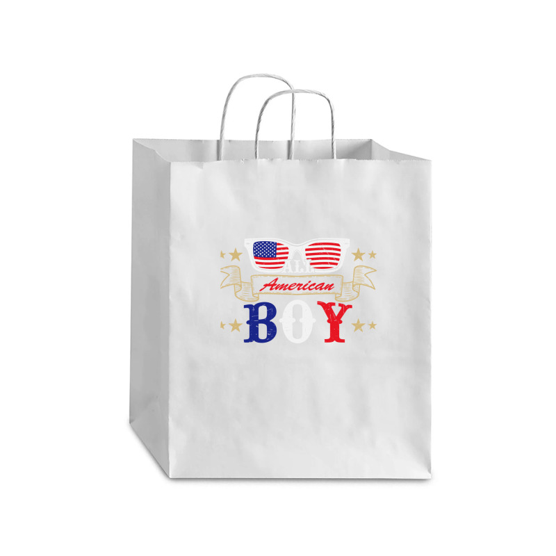 American Boy Love American Flag Debie Paper Bag - 10 X 5 X 13 | Artistshot