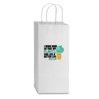 Musician Quote Double Wine Paper Bag - 6 1/2 X 3 1/2 X 12 3/8 | Artistshot