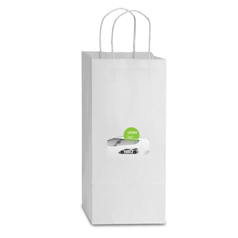 Supercar Jesko Production 2020 Double Wine Paper Bag - 6 1/2 X 3 1/2 X 12 3/8 | Artistshot