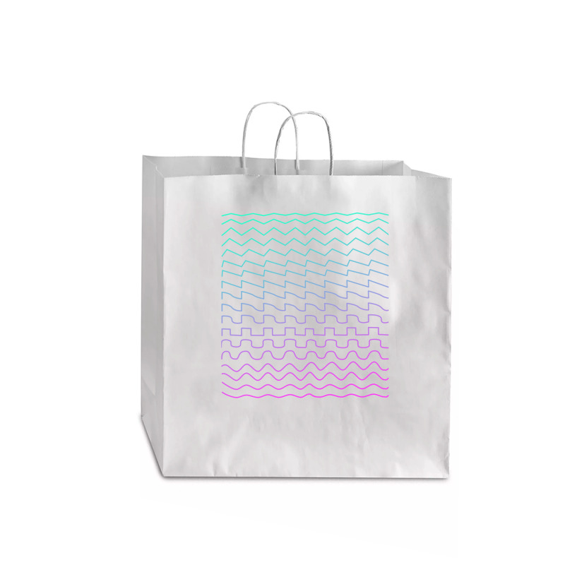 Synthesizer Waveforms Jumbo Paper Bag - 18 X 7 X 18 3/4 | Artistshot