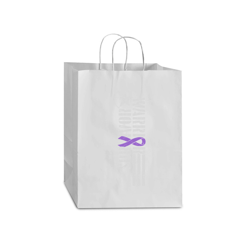 Domestic Violence Survivor - Purple Military-style Awareness Ribbon Mart Paper Bag -13 X 7 X 17 | Artistshot