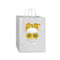 Skull Sunflower, Skull Sunflower Vintage, Skull Sunflower Art, Skull S Mart Paper Bag -13 X 7 X 17 | Artistshot