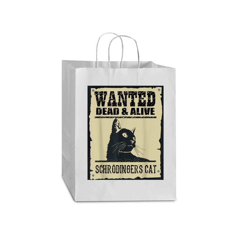 Wanted Dead Or Alive Schrodinger_s Cat Mart Paper Bag -13 x 7 x 17 by cm-arts | Artistshot