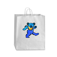 Blue Grateful Dancing Hippie Classic Rock Dead Bear Queen Paper Bag - 16 X 6 X 19 1/4 | Artistshot