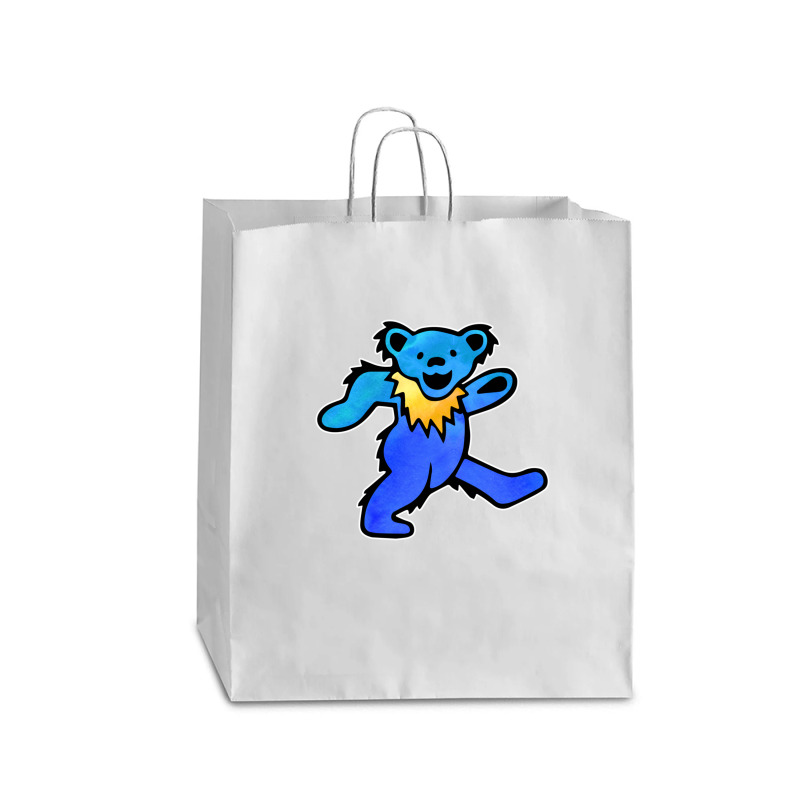 Blue Grateful Dancing Hippie Classic Rock Dead Bear Queen Paper Bag - 16 X 6 X 19 1/4 | Artistshot