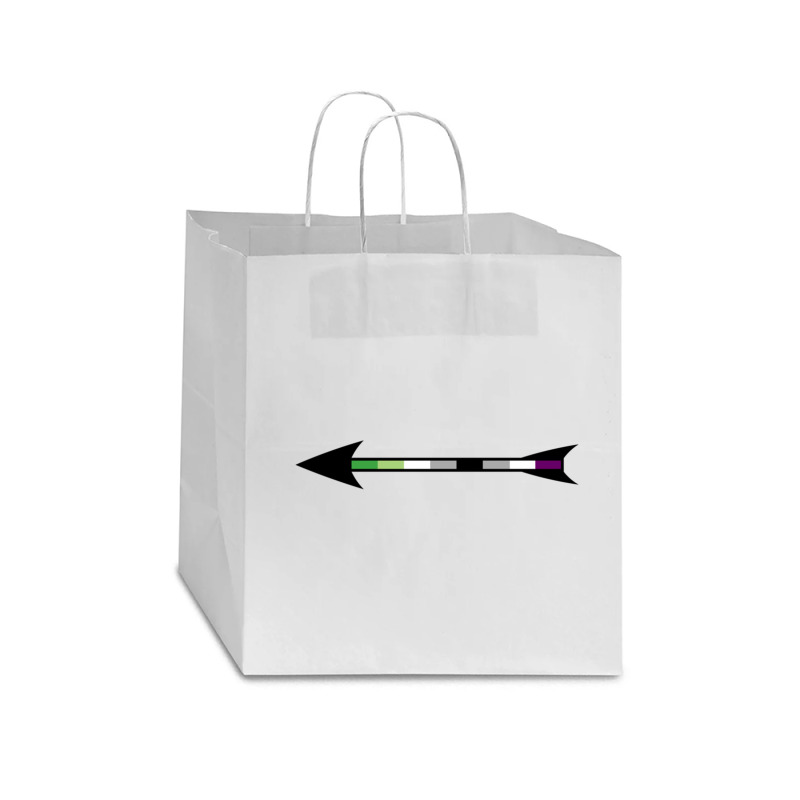 Aromantic Asexual Pride Arrow Star Paper Bag - 13 X 7 X 13 | Artistshot