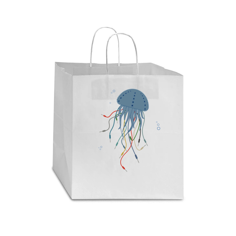 Modular Jellyfish Synthesizer For Musician Star Paper Bag - 13 X 7 X 13 | Artistshot