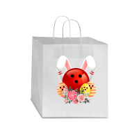 Bowling Easter Bunny Egg 2020 Rabbit Flowers Pascha Bowler Star Paper Bag - 13 X 7 X 13 | Artistshot