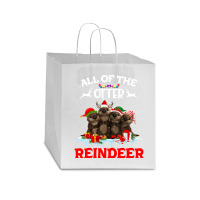 All Of The Otter Reindeer Funny Other Christmas, All Of The Otter Rein Star Paper Bag - 13 X 7 X 13 | Artistshot