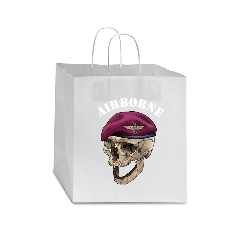 British Army Airborne Skull And Beret Star Paper Bag - 13 X 7 X 13 By ...