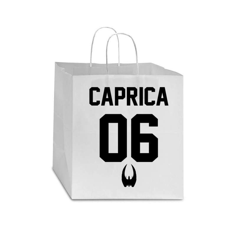 Caprica Baseball Shirt Star Paper Bag - 13 X 7 X 13 | Artistshot