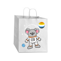 Koala Astronaut Aroace Pride Take Out Paper Bag - 14 X 10 X 15 1/2 | Artistshot